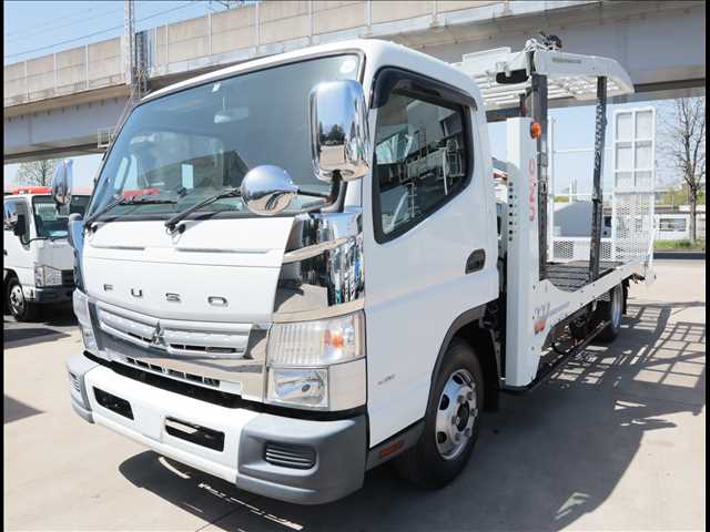 三菱 キャンター 小型 車両重機運搬 キャリアカー 2PG-FEB90