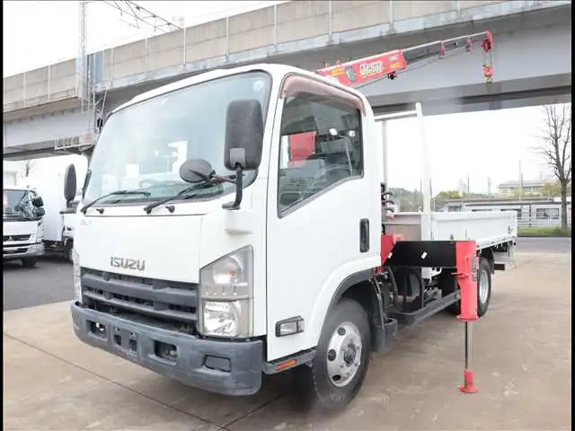 いすゞ エルフ 小型 クレーン付 4段 ラジコンの中古トラック画像1