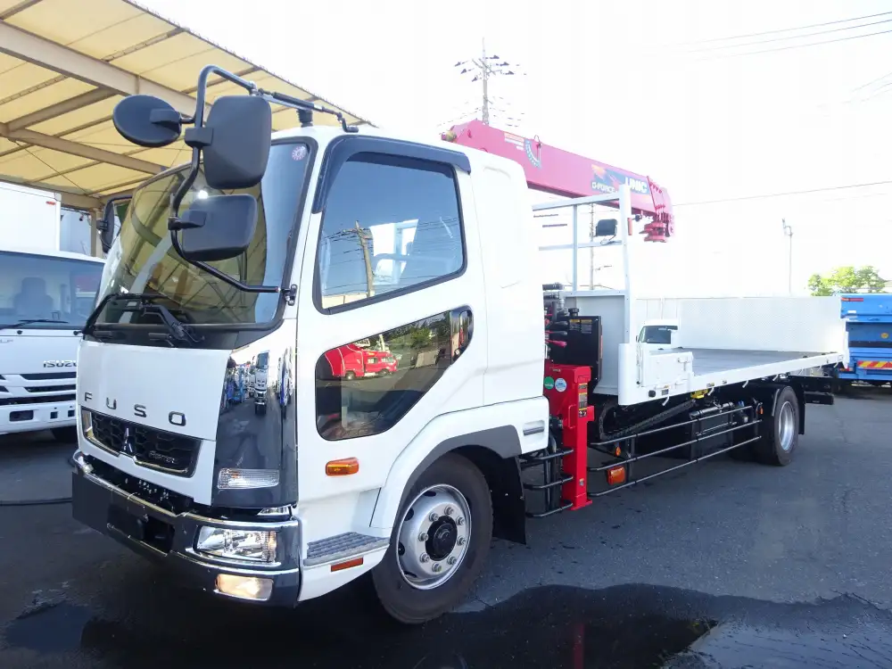 三菱 ファイター 中型/増トン 車両重機運搬 5段クレーン ラジコンの中古トラック画像2