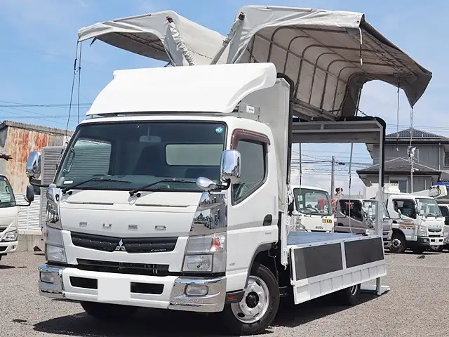 三菱 キャンター 小型 ウイング 幌ウイング パワーゲートの中古トラック画像7