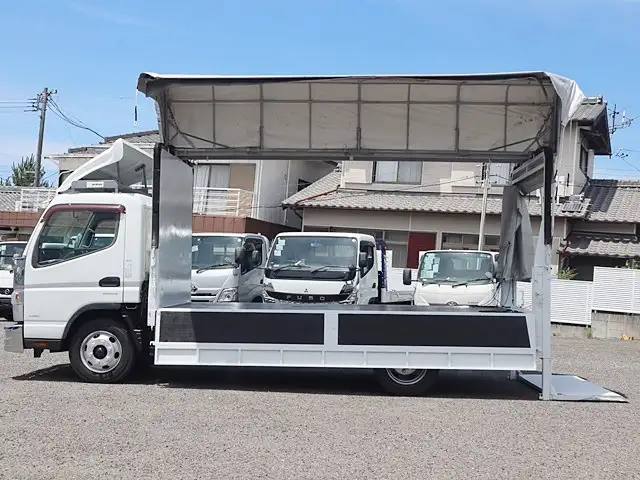 三菱 キャンター 小型 ウイング 幌ウイング パワーゲートの中古トラック画像9