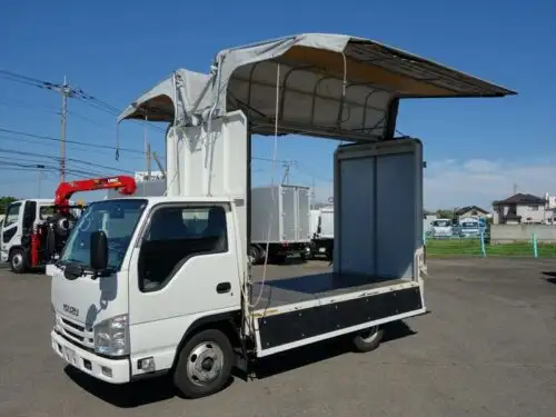 いすゞ エルフ 小型 ウイング 幌ウイング TRG-NJR85Aの中古トラック画像5