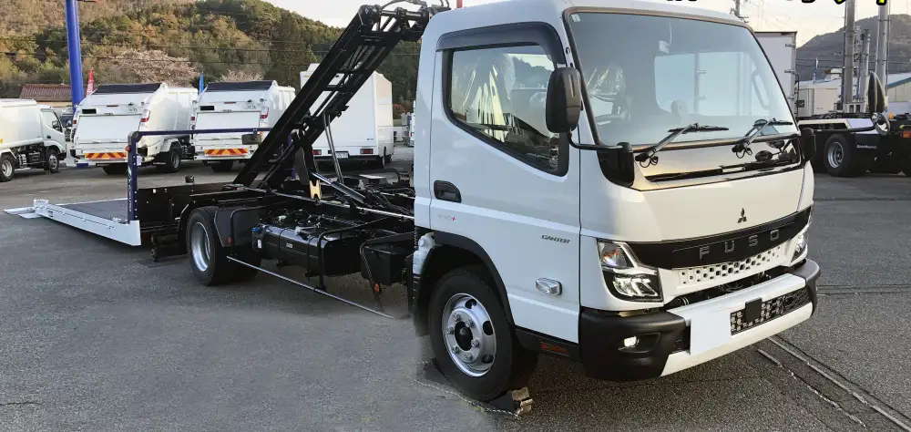 三菱 キャンター 小型 車両重機運搬 ラジコン ウインチの中古トラック画像1