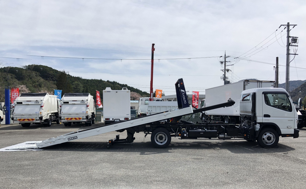 三菱 キャンター 小型 車両重機運搬 ラジコン ウインチの中古トラック画像2
