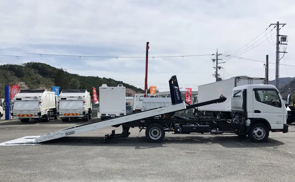 三菱 キャンター 小型 車両重機運搬 ラジコン ウインチの中古トラック画像2