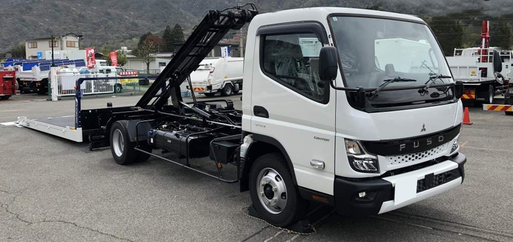 三菱 キャンター 小型 車両重機運搬 ラジコン ウインチ｜画像1