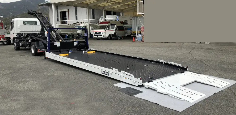 三菱 キャンター 小型 車両重機運搬 ラジコン ウインチの中古トラック画像4