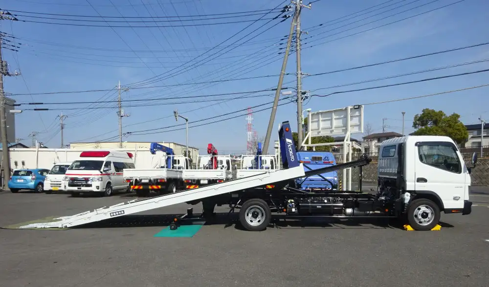 三菱 キャンター 小型 車両重機運搬 ラジコン ウインチの中古トラック画像6