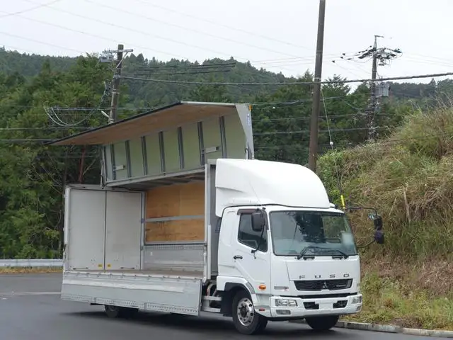 三菱 ファイター 中型/増トン ウイング パワーゲート エアサスの中古トラック画像1