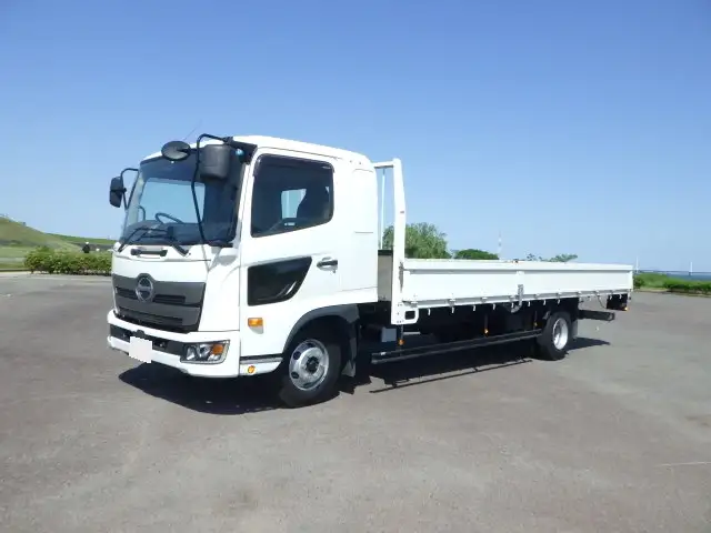 日野 レンジャー 中型/増トン 平ボディ 床鉄板 ベッド の中古トラック【車両No.165371】