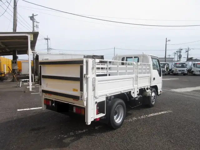 いすゞ エルフ 小型 平ボディ パワーゲート 床鉄板の中古トラック画像3