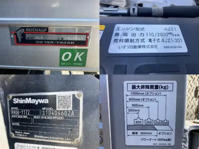 いすゞ エルフ 小型 アルミバン パワーゲート 2RG-NLR88ANの中古トラック画像8