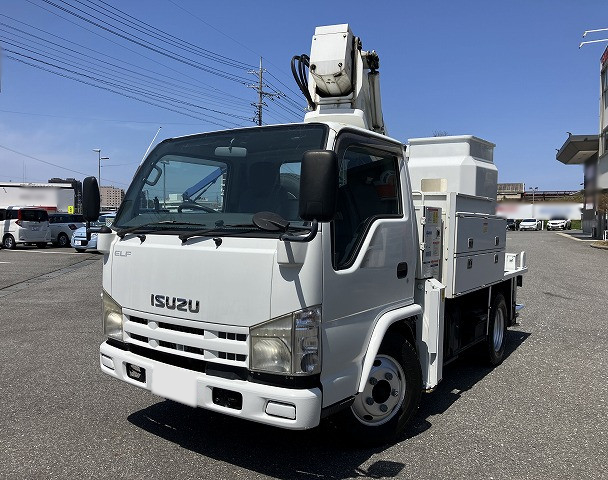 いすゞ エルフ 小型 高所・建柱車 高所作業車