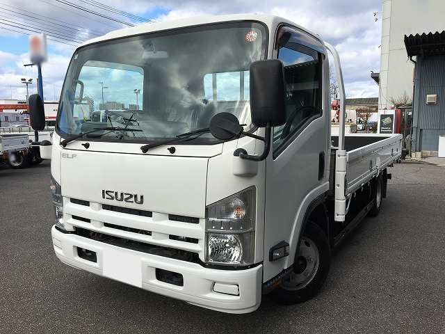 いすゞ エルフ 小型 平ボディ ワイドロング TKG-NNR85AR の中古