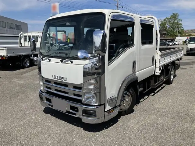 いすゞ エルフ 小型 平ボディ Wキャブ BKG-NLR85ARの中古トラック画像1