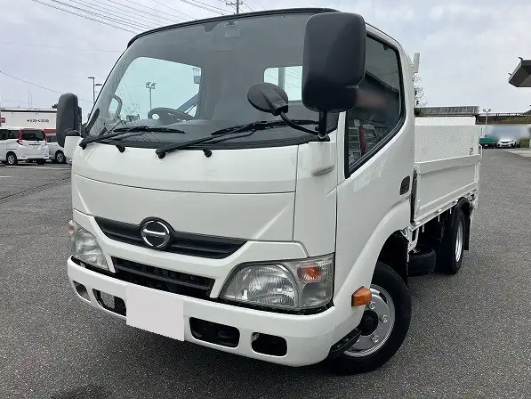 日野 デュトロ 小型 平ボディ パワーゲート 床鉄板の中古トラック画像1