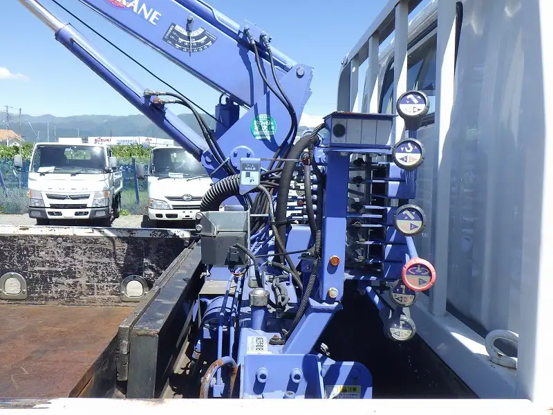 三菱 キャンター 小型 クレーン付 横置簡易クレーン 床鉄板の中古トラック画像10
