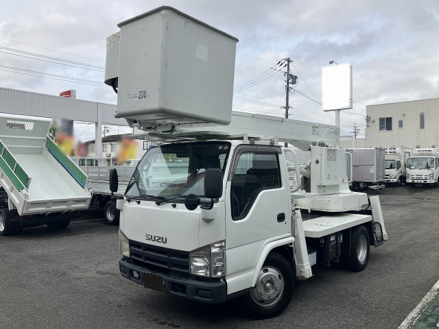 いすゞ エルフ 小型 高所・建柱車 高所作業車 電工仕様｜画像1