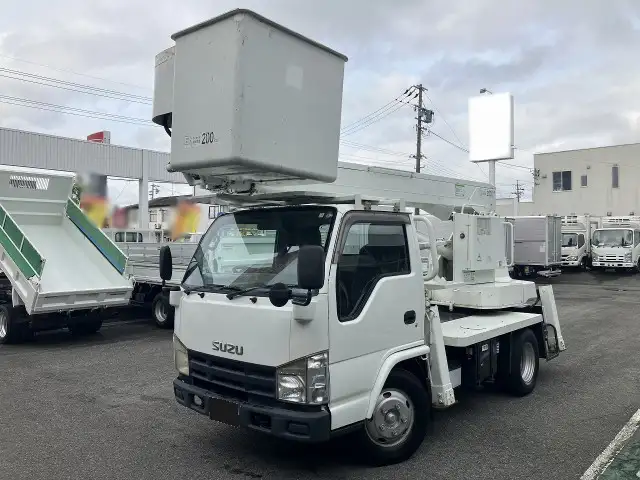 いすゞ エルフ 小型 高所・建柱車 高所作業車 電工仕様 の中古トラック【車両No.165937】