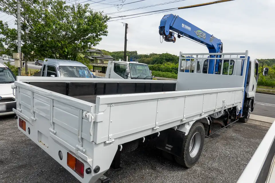 いすゞ フォワード 中型/増トン 車両重機運搬 4段クレーン ラジコンの中古トラック画像2