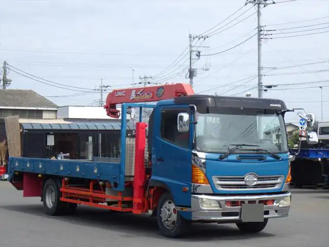 日野 レンジャー 中型/増トン 車両重機運搬 3段クレーン ラジコンの中古トラック画像2