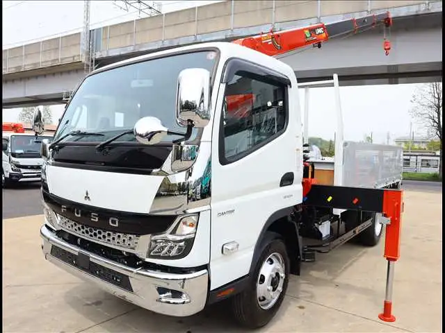 三菱 キャンター 小型 クレーン付 アルミブロック 4段の中古トラック画像1