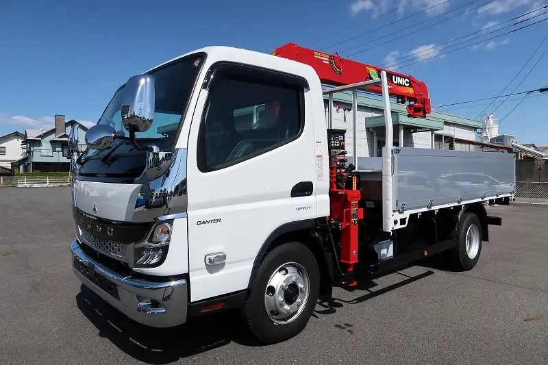 三菱 キャンター 小型 クレーン付 アルミブロック 5段 の中古トラック【車両No.166009】