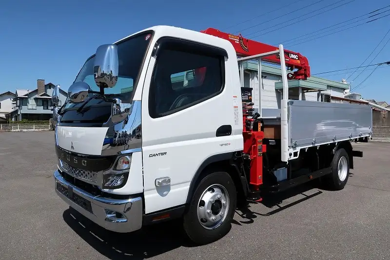 三菱 キャンター 小型 クレーン付 アルミブロック 4段 の中古トラック【車両No.166017】