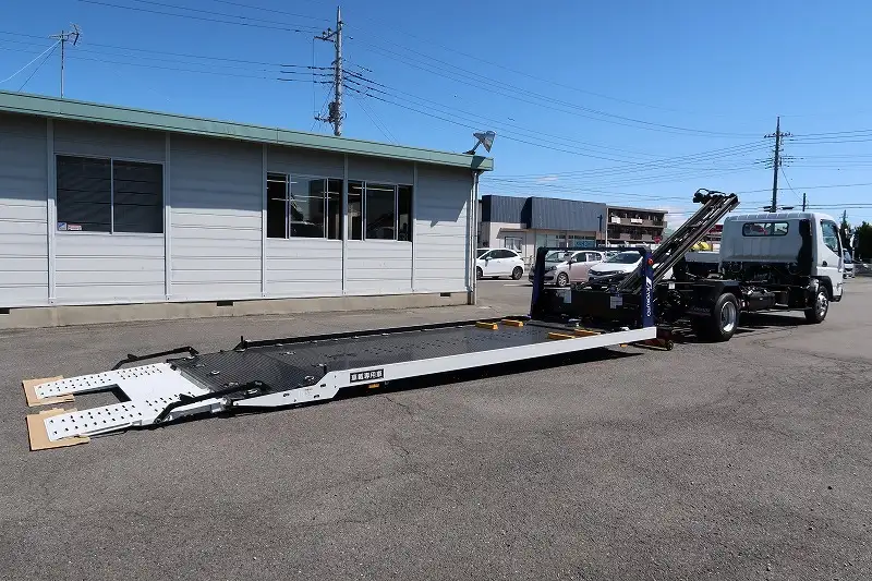 三菱 キャンター 小型 車両重機運搬 ラジコン ウインチの中古トラック画像9