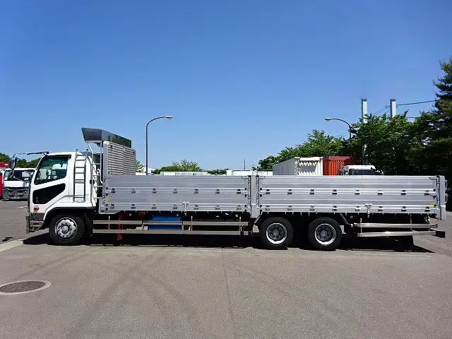 三菱 ファイター 中型/増トン 平ボディ ワイド QKG-FQ64F の中古