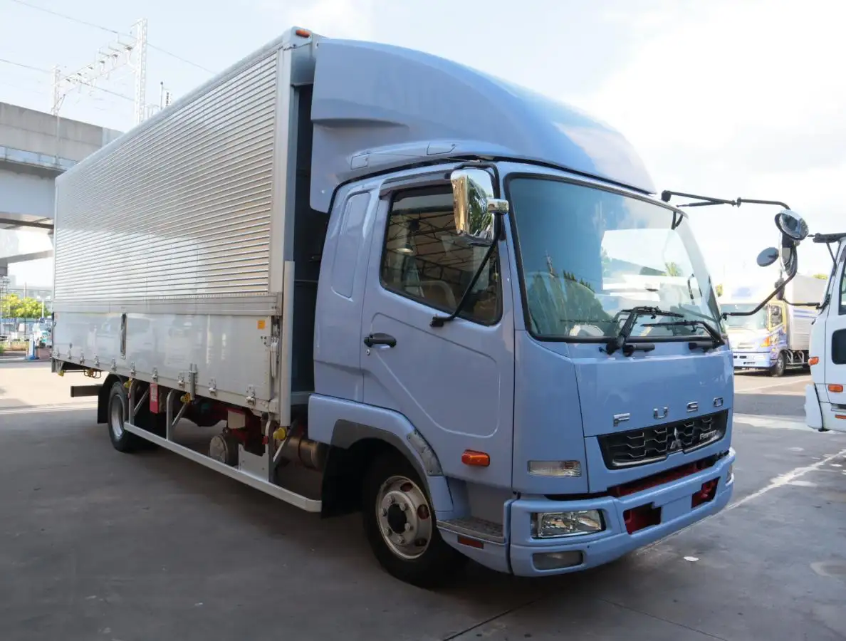 三菱 ファイター 中型/増トン ウイング ベッド TKG-FK61Fの中古トラック画像2
