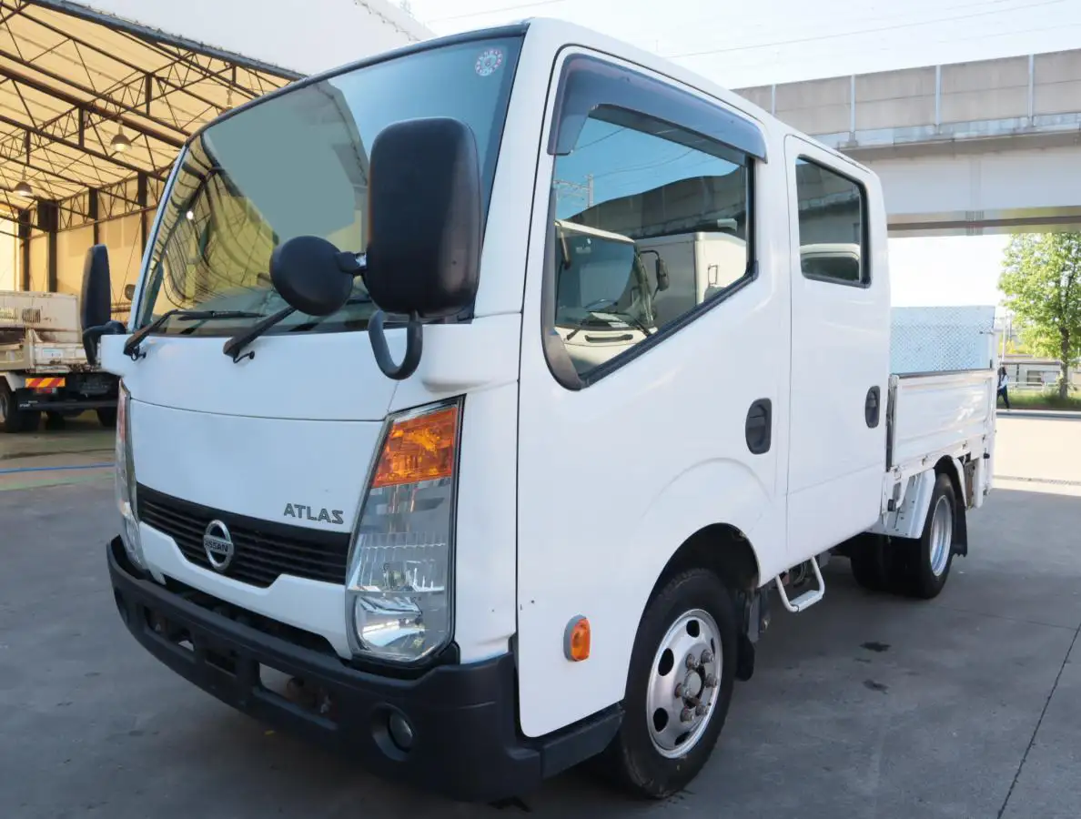 日産 アトラス 小型 平ボディ Wキャブ パワーゲート の中古トラック【車両No.166084】