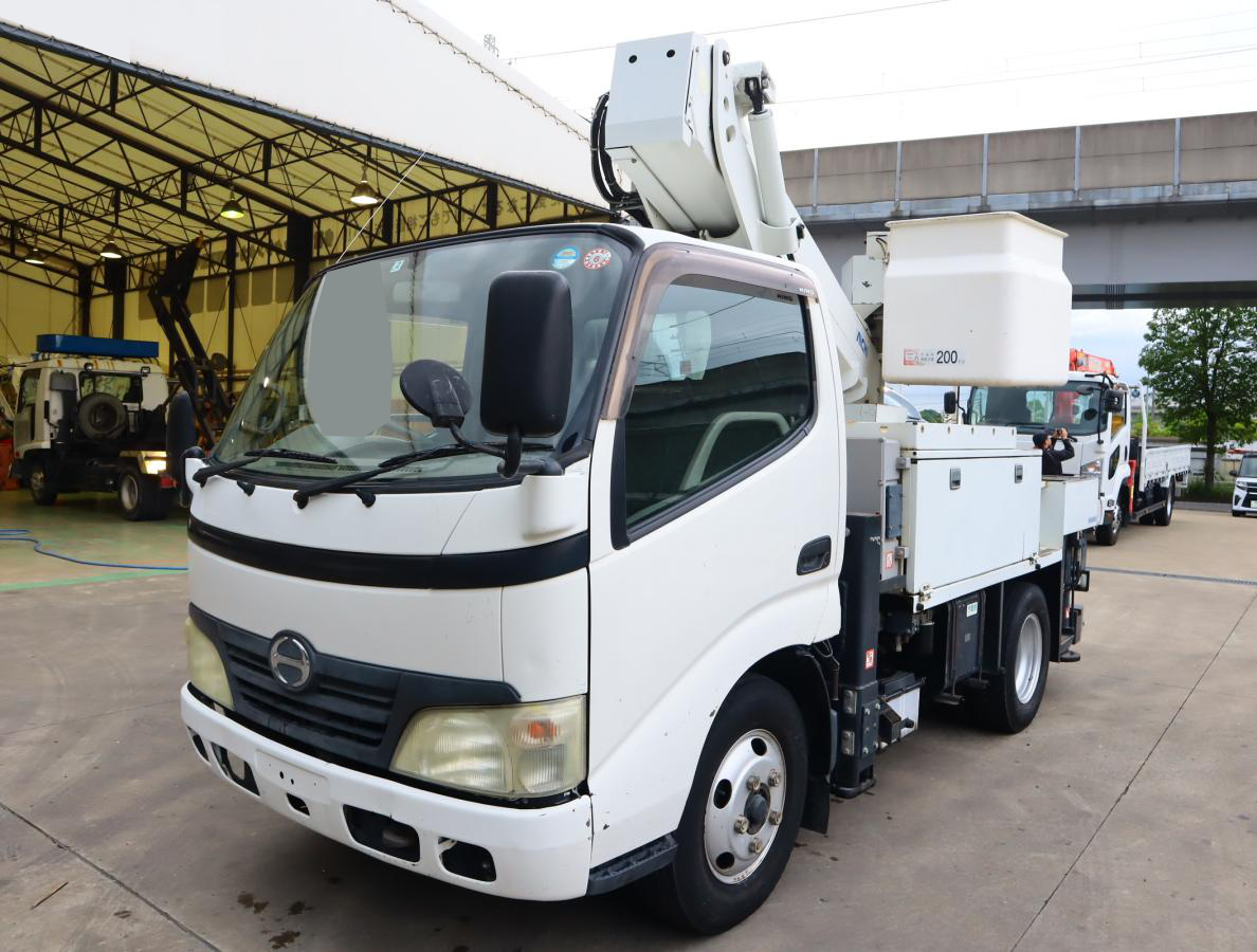 日野 デュトロ 小型 高所・建柱車 高所作業車 電工仕様｜画像1