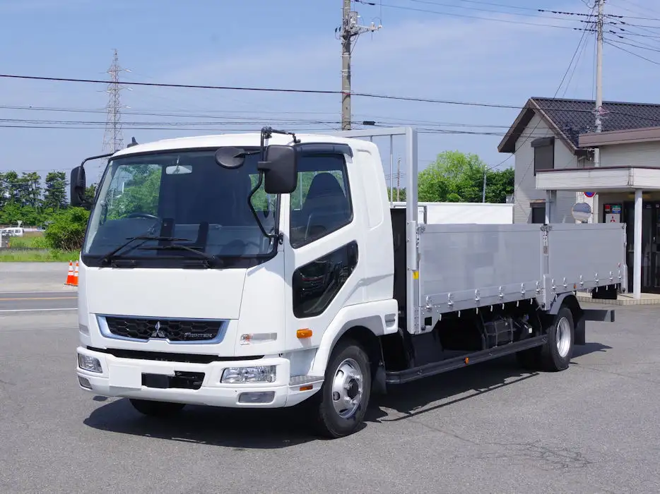 三菱 ファイター 中型/増トン 平ボディ アルミブロック ベッド の中古トラック【車両No.166239】