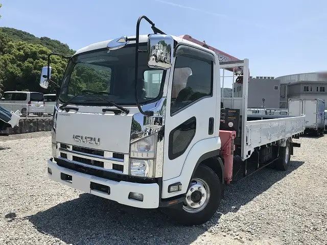 いすゞ フォワード 中型/増トン クレーン付 床鉄板 4段 の中古トラック【車両No.166235】