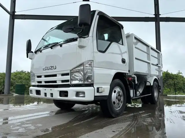 いすゞ エルフ 小型 ダンプ 土砂禁 天蓋付き の中古トラック【車両No.166237】