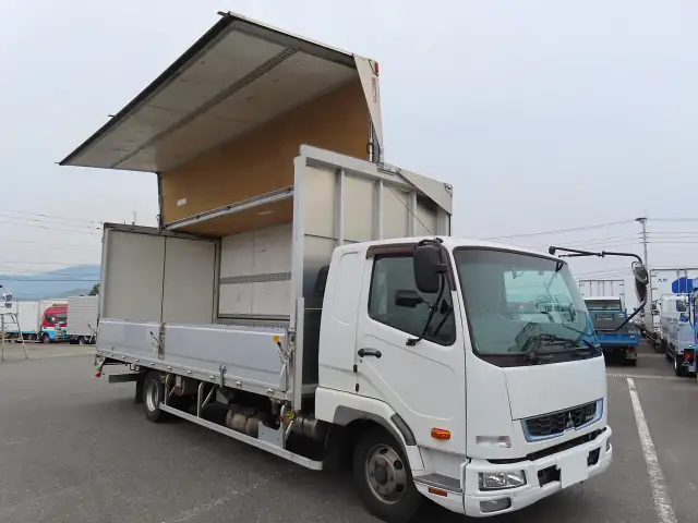 三菱 ファイター 中型/増トン ウイング エアサス ベッドの中古トラック画像2