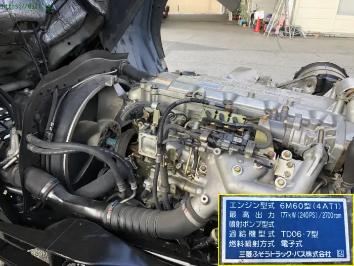 三菱 ファイター 中型/増トン 平ボディ ベッド PJ-FK62FZの中古トラック画像19