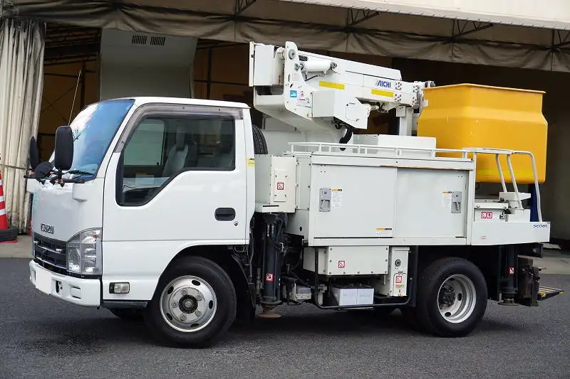 いすゞ エルフ 小型 高所・建柱車 高所作業車 TKG-NKR85AN の