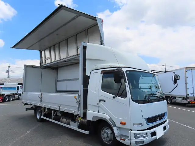 三菱 ファイター 中型/増トン ウイング エアサス ベッドの中古トラック画像3