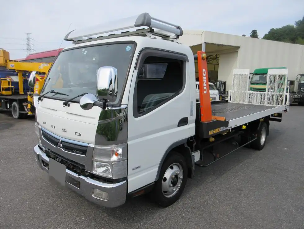 三菱 キャンター 小型 車両重機運搬 ラジコン ウインチの中古トラック画像1
