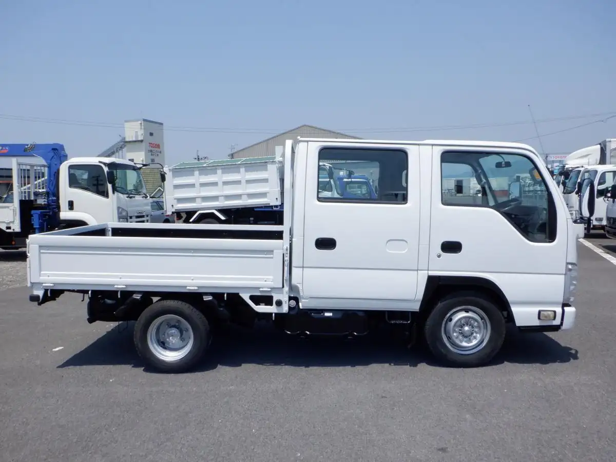 いすゞ エルフ 小型 平ボディ Wキャブ 床鉄板の中古トラック画像2