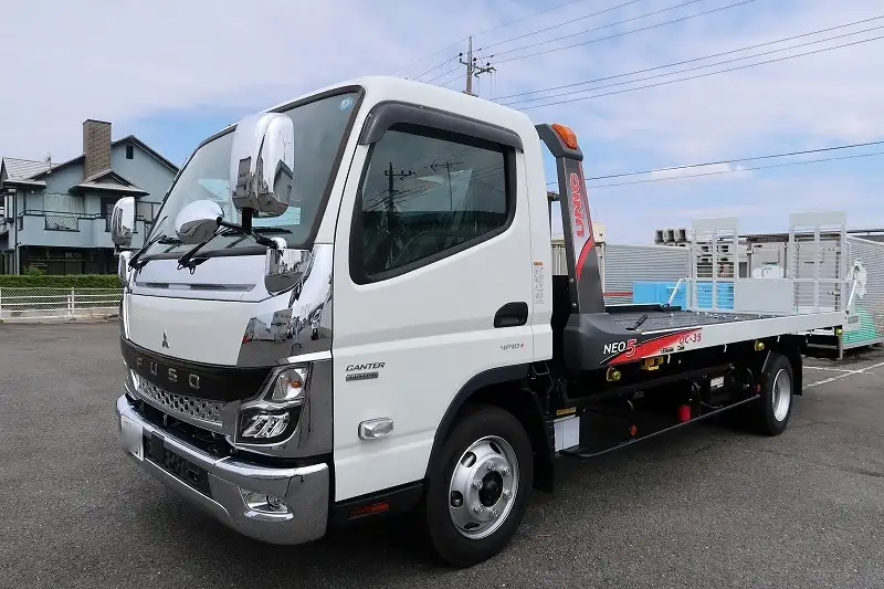 三菱 キャンター 小型 車両重機運搬 ラジコン ウインチの中古トラック画像1