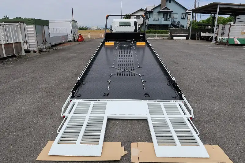 三菱 キャンター 小型 車両重機運搬 ラジコン ウインチの中古トラック画像8