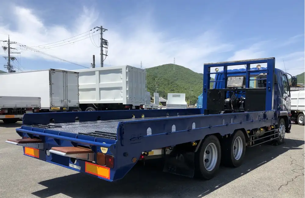 三菱 ファイター 中型/増トン 車両重機運搬 ウインチ LDG-FQ62Fの中古トラック画像3