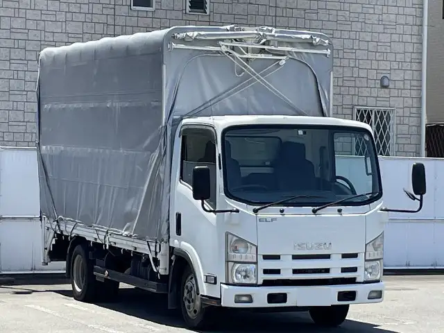 いすゞ エルフ 小型 ウイング 幌ウイング パワーゲートの中古トラック画像2