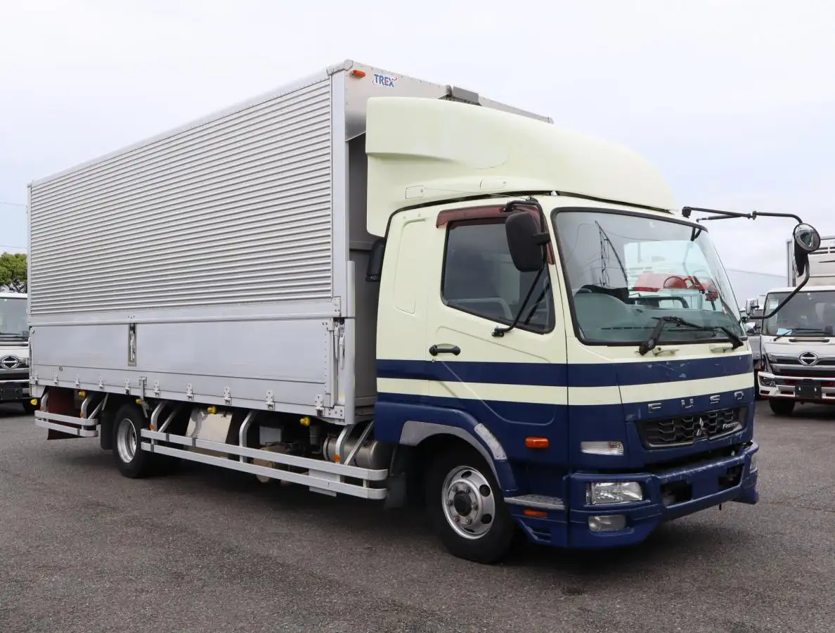 三菱 ファイター 中型/増トン ウイング ベッド TKG-FK61Fの中古トラック画像2