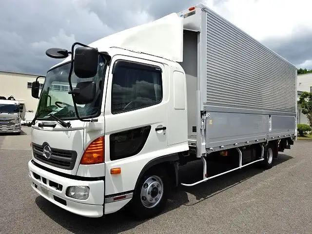 日野 レンジャー 中型/増トン ウイング パワーゲート ベッドの中古トラック画像1