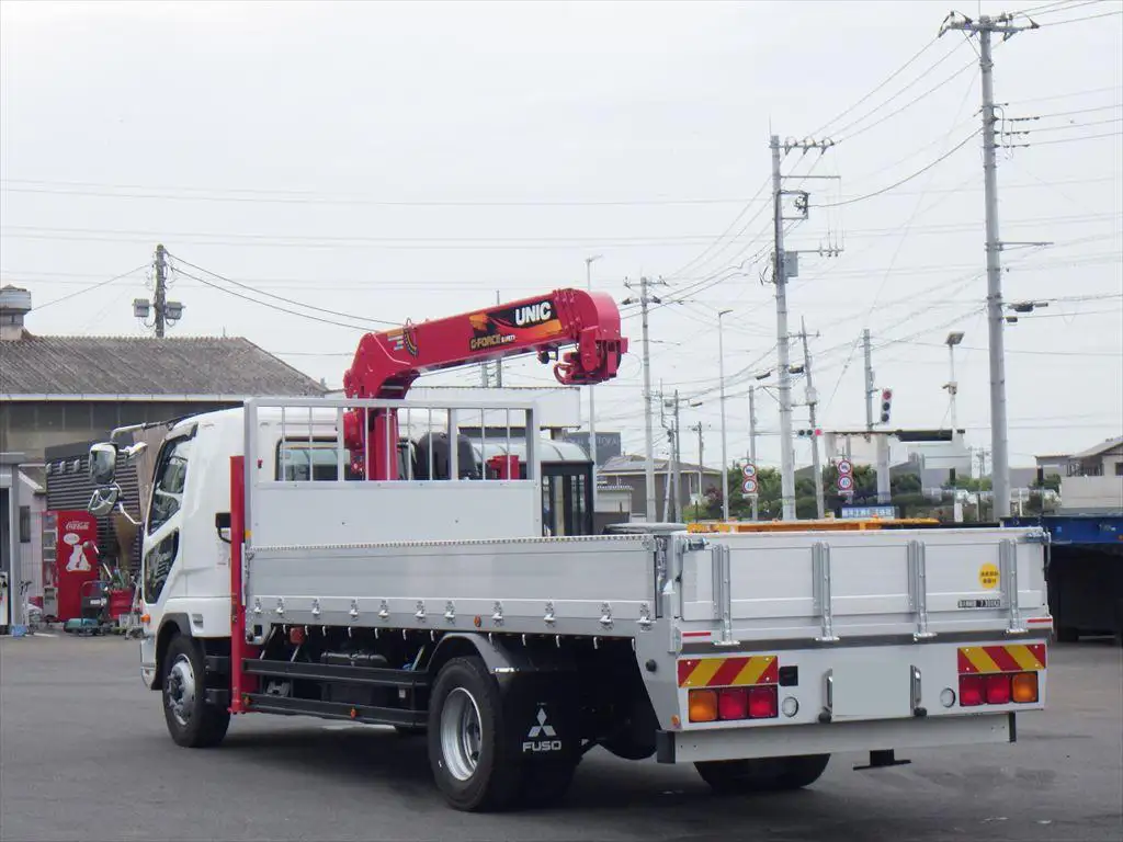 三菱 ファイター 中型/増トン 車両重機運搬 4段クレーン ラジコンの中古トラック画像4