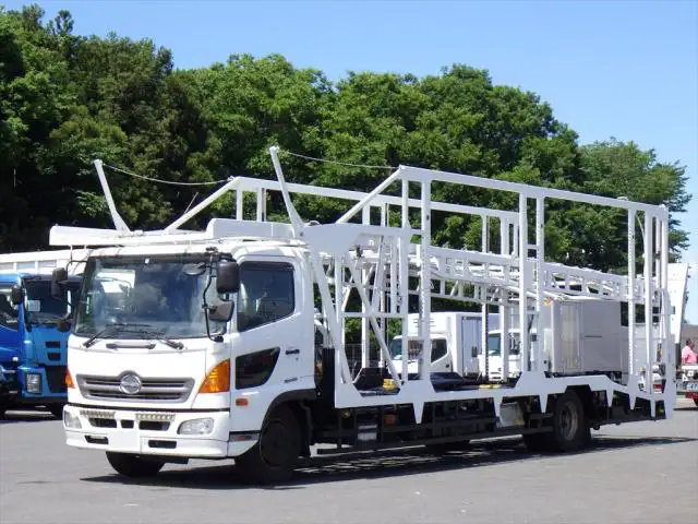 日野 レンジャー 中型/増トン 車両重機運搬 QKG-FJ7JSAA H24の中古トラック画像1